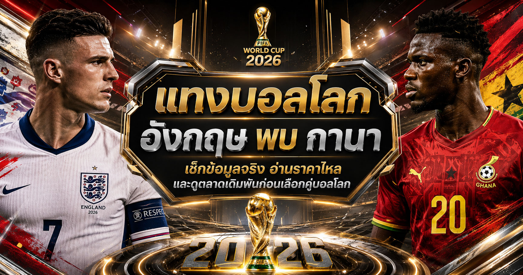 แทงบอลโลกอังกฤษ พบกานา