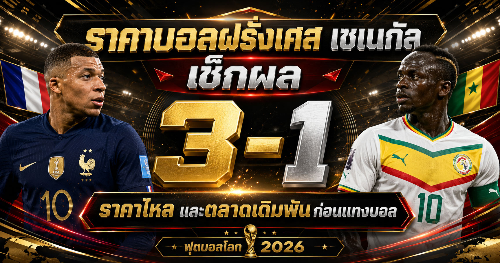 ราคาบอลฝรั่งเศส เซเนกัลก่อนแทงบอล