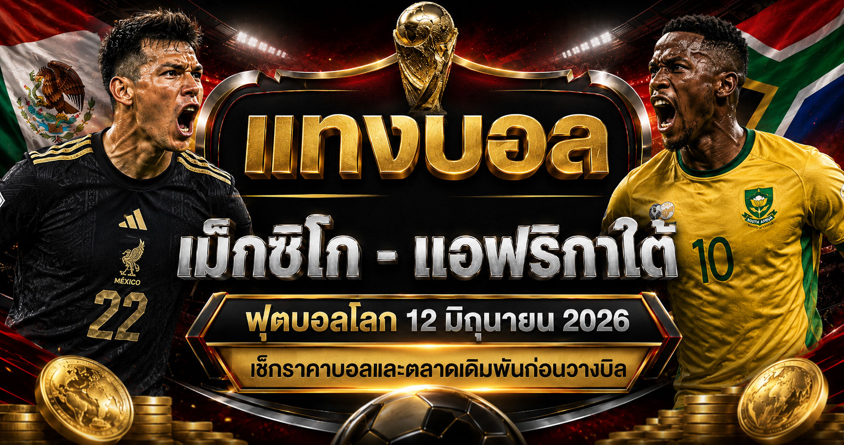 แทงบอลเม็กซิโก แอฟริกาใต้ ราคาบอลก่อนวางบิล