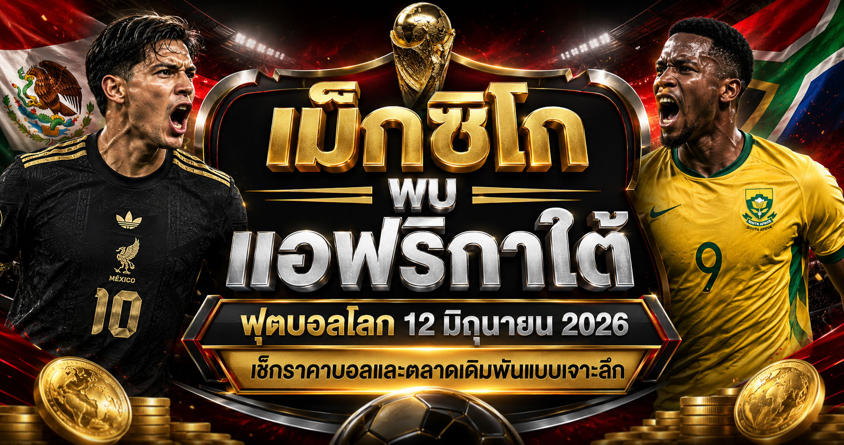 เม็กซิโก พบ แอฟริกาใต้ ราคาบอลก่อนวางบิล