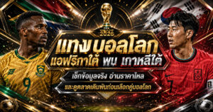 แทงบอลโลก แอฟริกาใต้พบเกาหลีใต้
