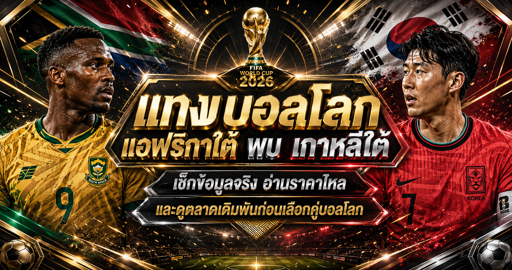 แทงบอลโลก แอฟริกาใต้พบเกาหลีใต้
