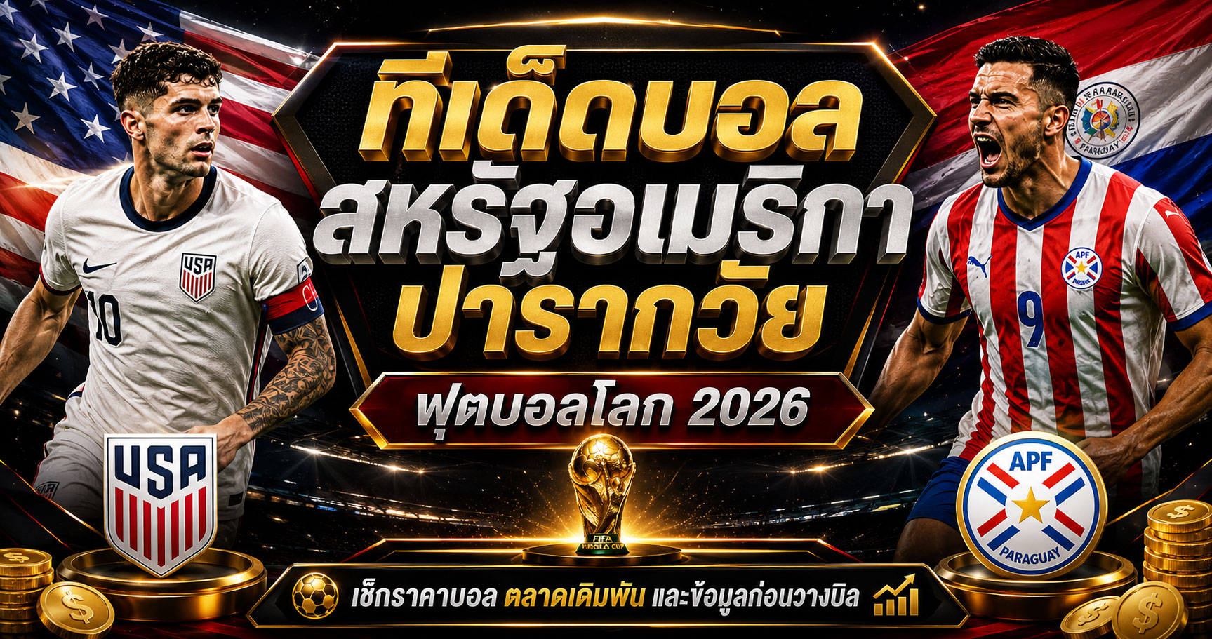 ทีเด็ดบอลสหรัฐอเมริกา ปารากวัย ราคาบอลก่อนวางบิล