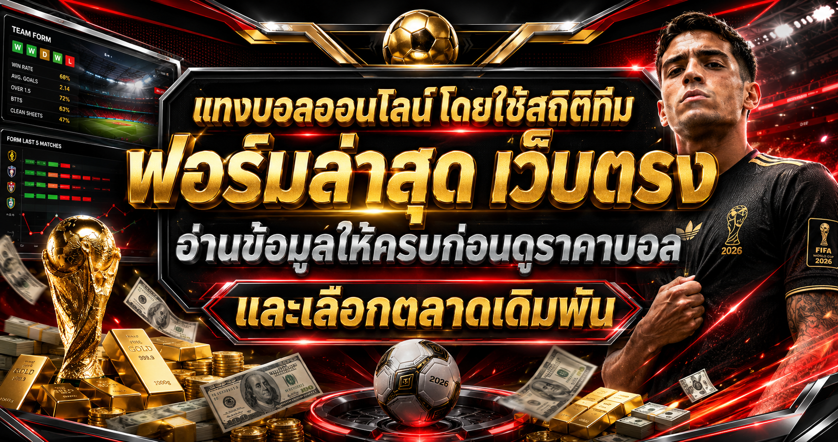 แทงบอลออนไลน์โดยใช้สถิติทีม ฟอร์มล่าสุด